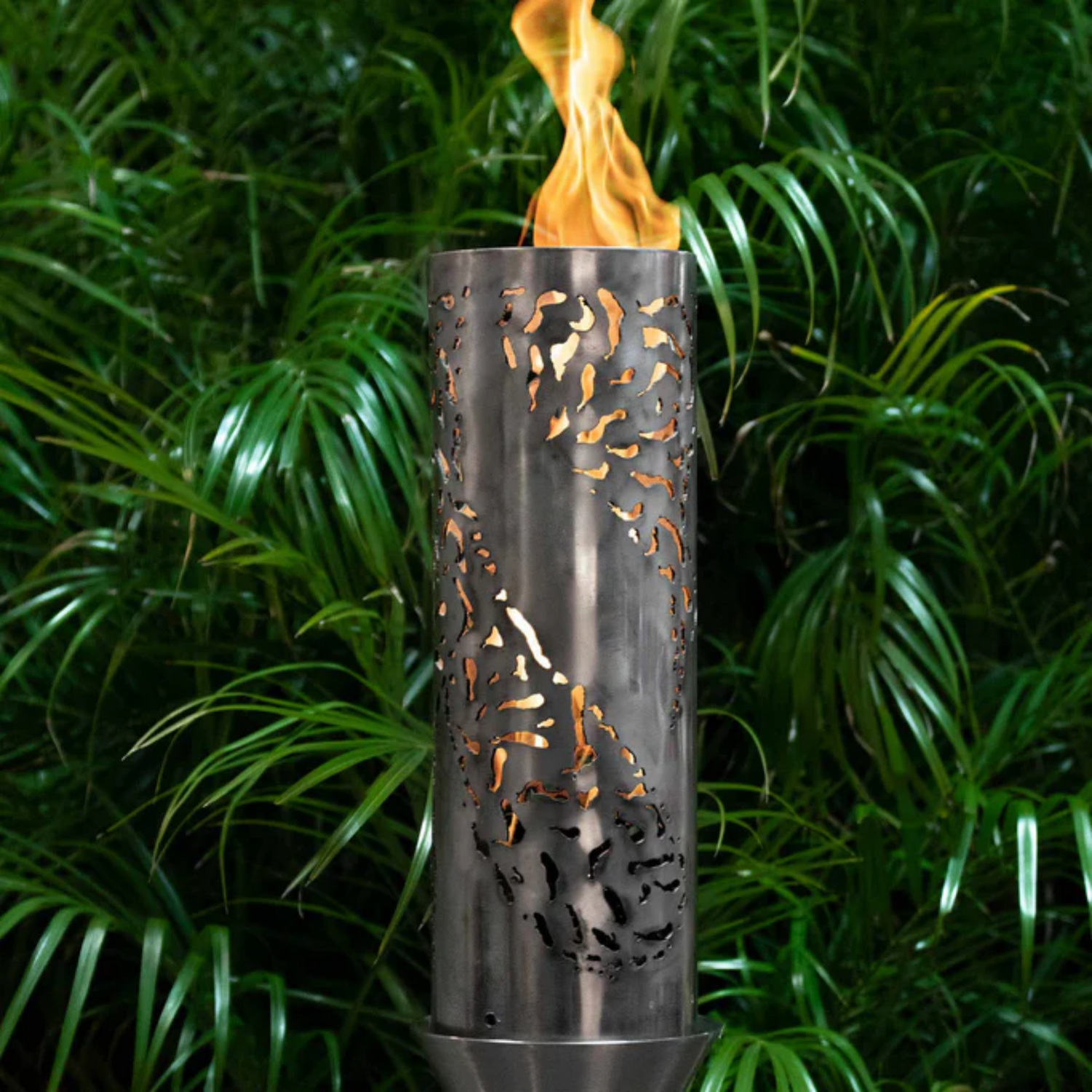 The Outdoor Plus Tiki Original TOP Torch & Post Complete, Stainless Steel, Propane | OPT-TPK25LP