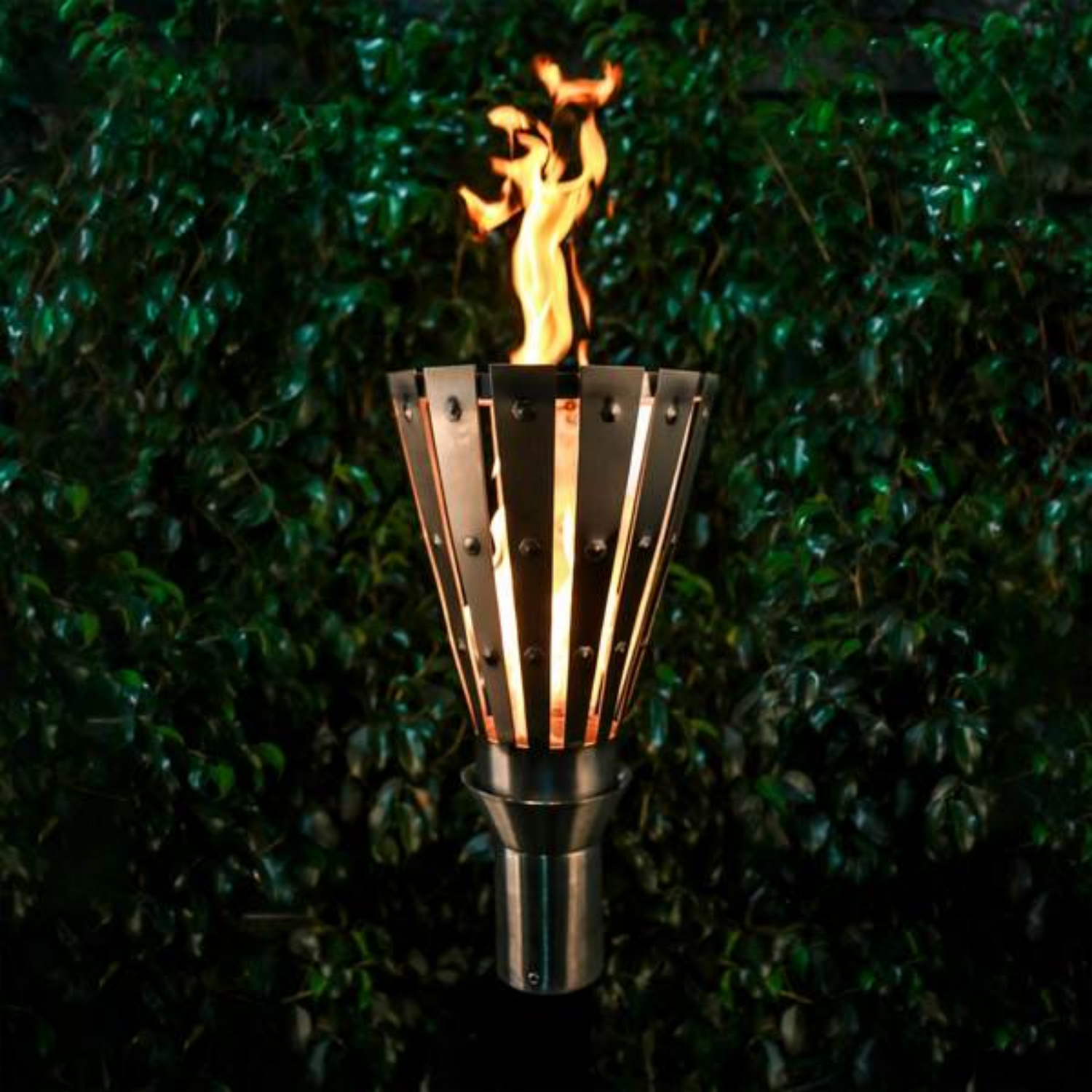 The Outdoor Plus Trojan Original TOP Torch & Post Complete, Stainless Steel, Propane | OPT-TPK3LP