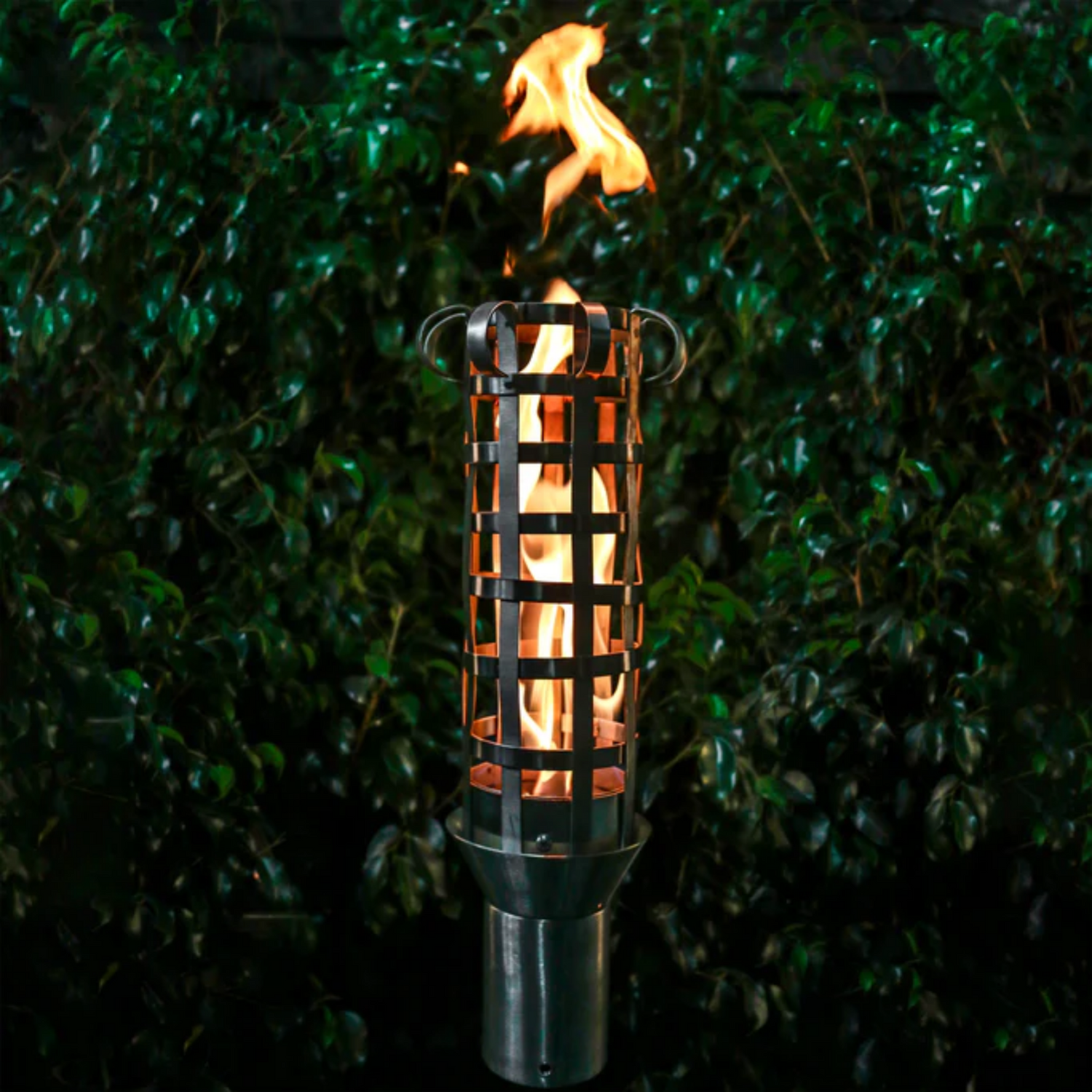 The Outdoor Plus Woven Original TOP Torch & Post Complete, Stainless Steel, Natural Gas | OPT-TPK16NG