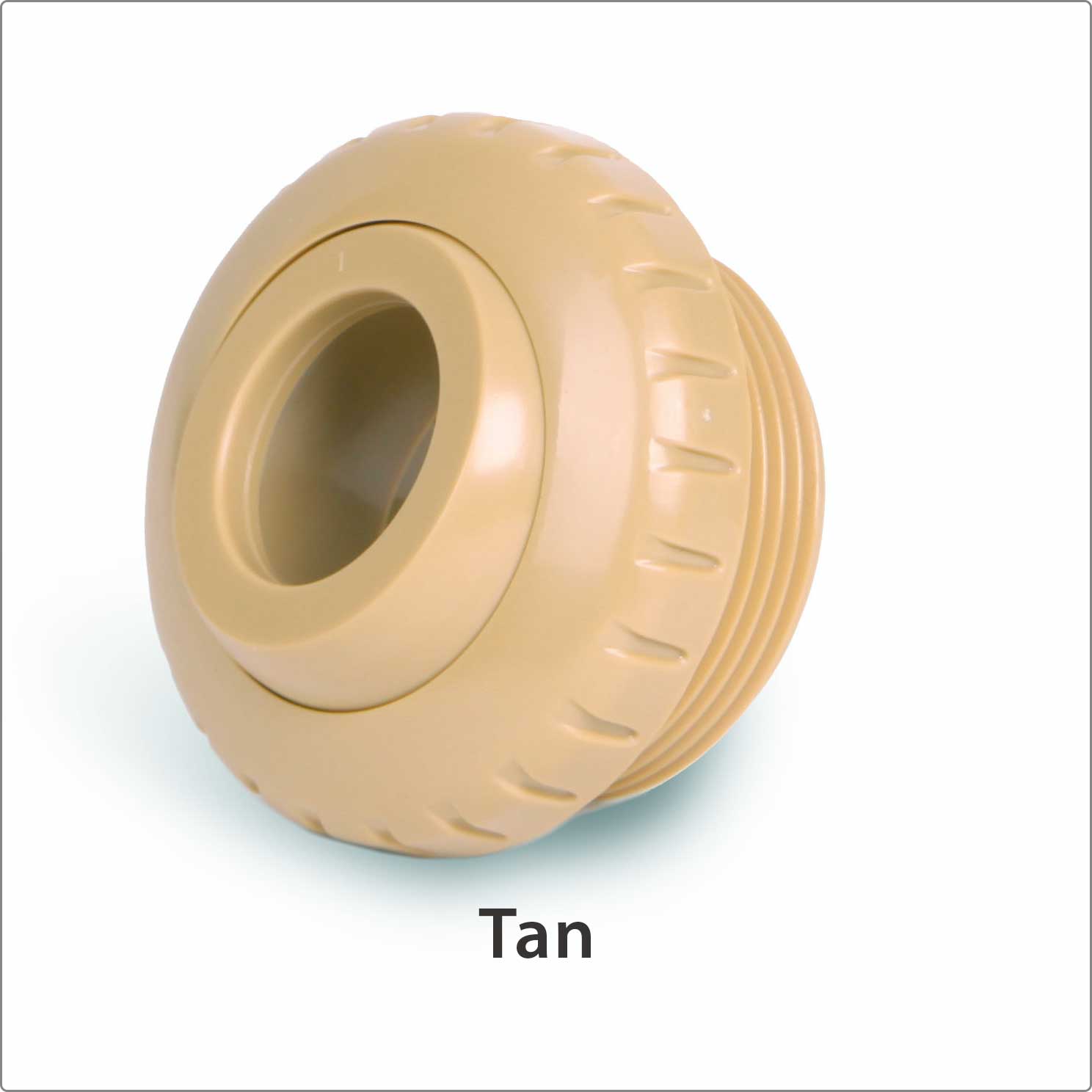 Tan .75" x 1.5" Threaded Directional Eyeball Pool Return Fitting | Swimables SW-30-832Tan .75" x 1.5" Threaded Directional Eyeball Pool Return Fitting | Swimables SW-30-832