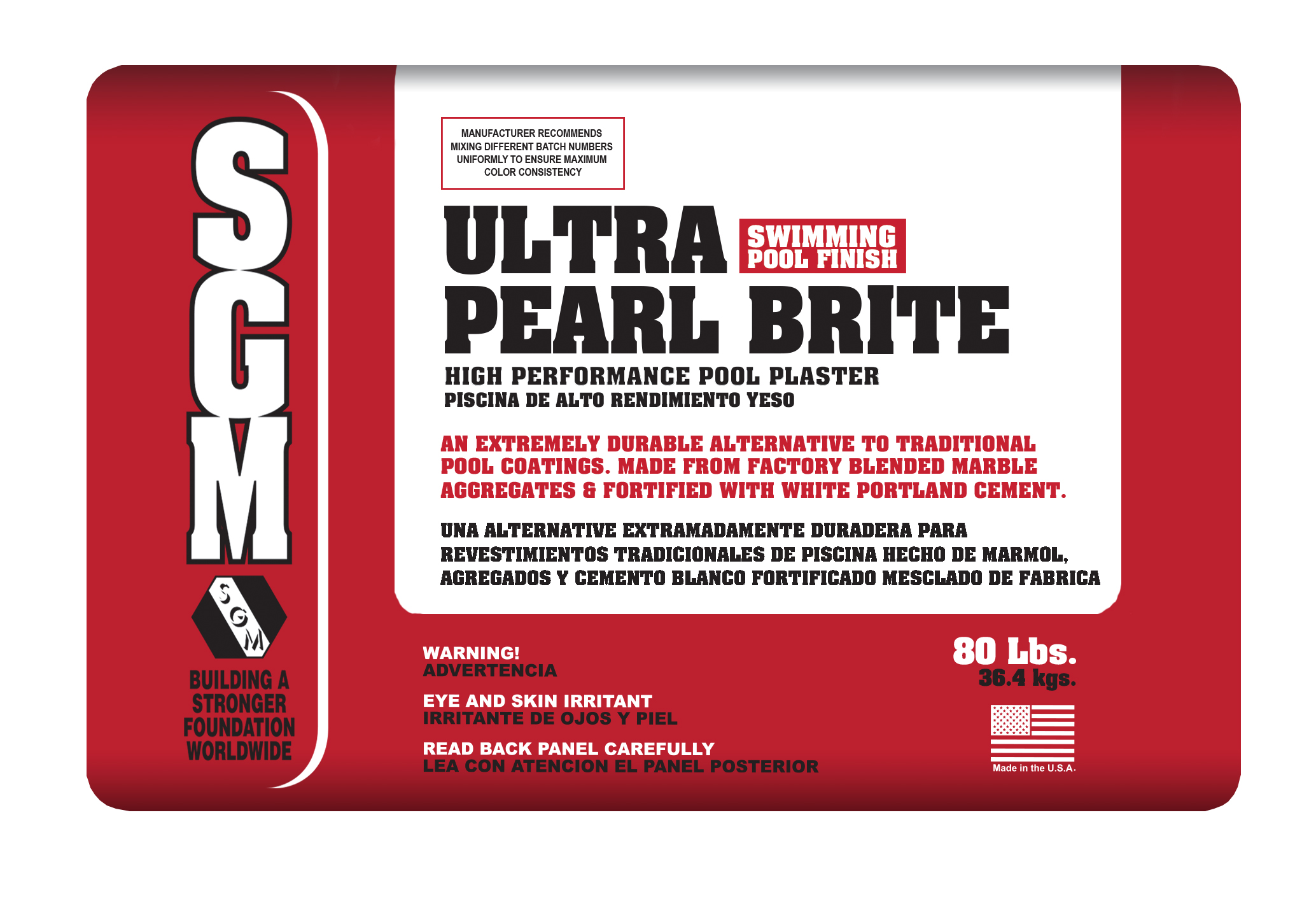 SGM Ultra Pearl Brite™ High Performance Pool Plaster