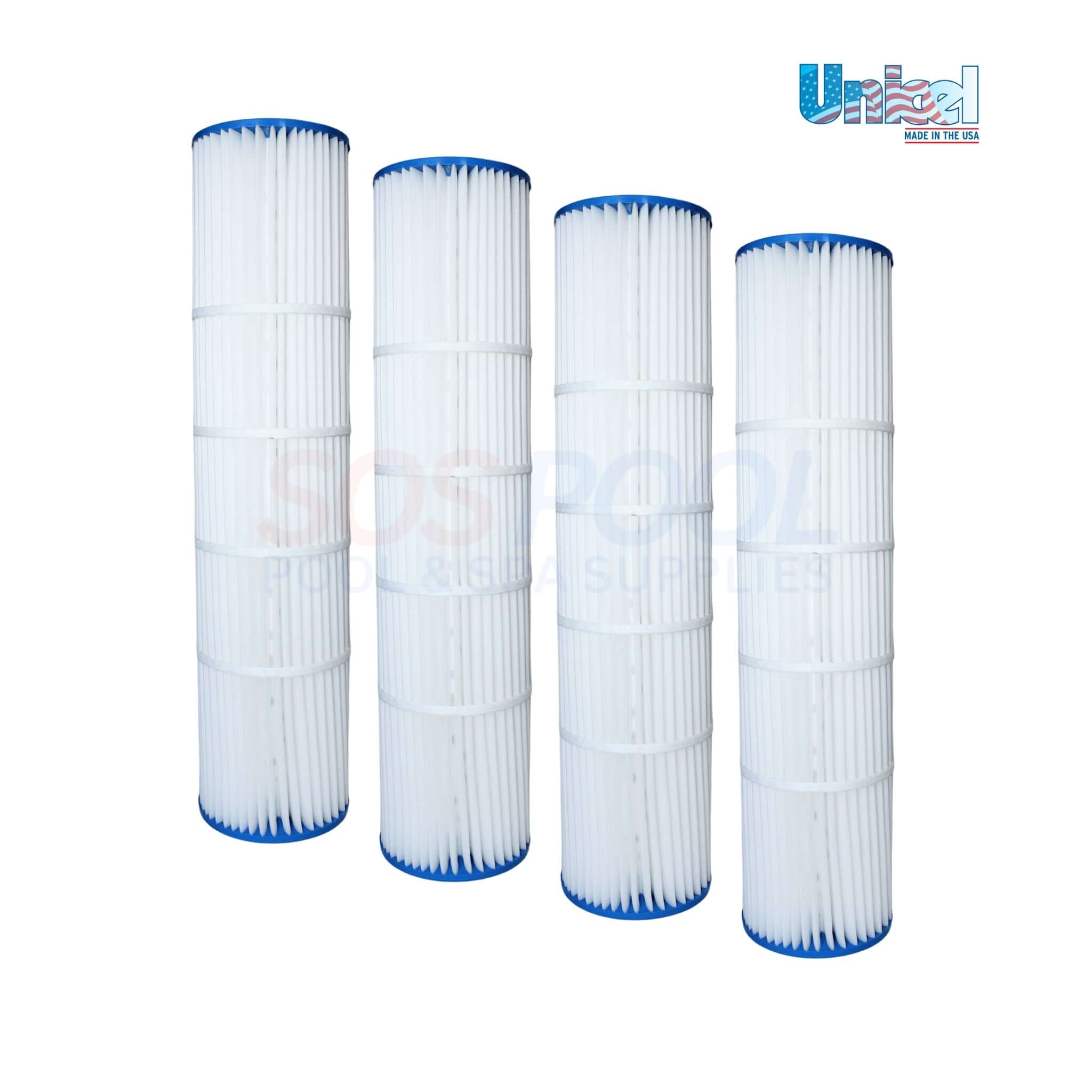 Unicel Cartridge For Pentair Quad DE 80 Filters | 4 Pack | 178655 | DPM-6980 | C-6980