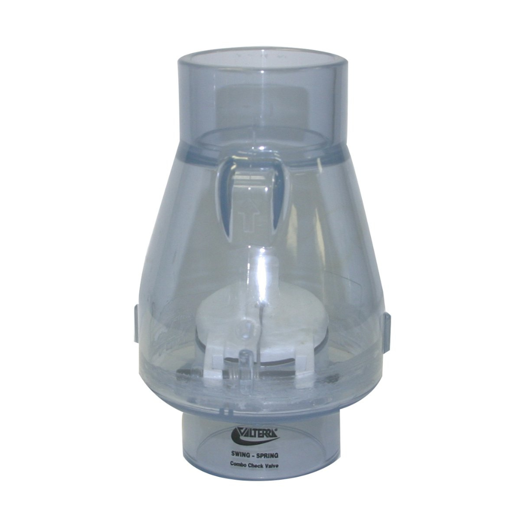 Valterra PVC Check Valve, 2", Slip x Slip, Clear | 200-C20