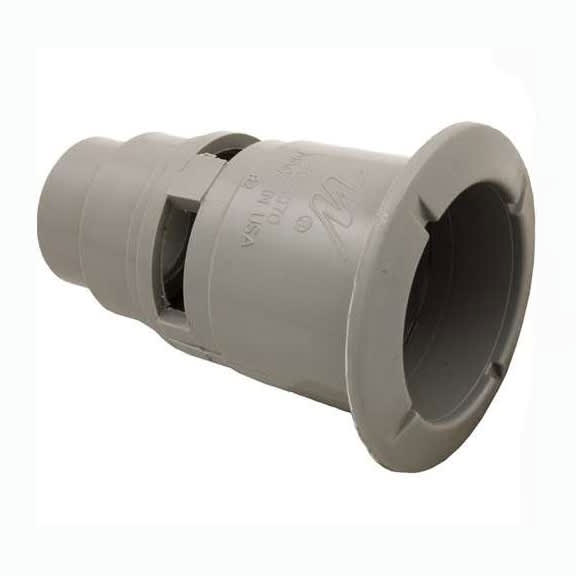 Waterway Plastics Gunite Jet Wall Fitting, Gray Poly | 215-1077B