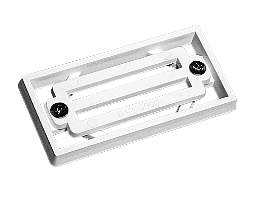 Waterway Plastics Deck Gutter, 3-Bar Grate and Frame, 2" x 4" | 640-3000