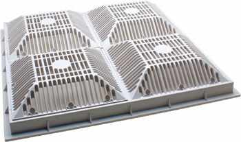 Waterway Plastics Drain Cover Grate, for 18" x 18" Opening | 640-4770 V