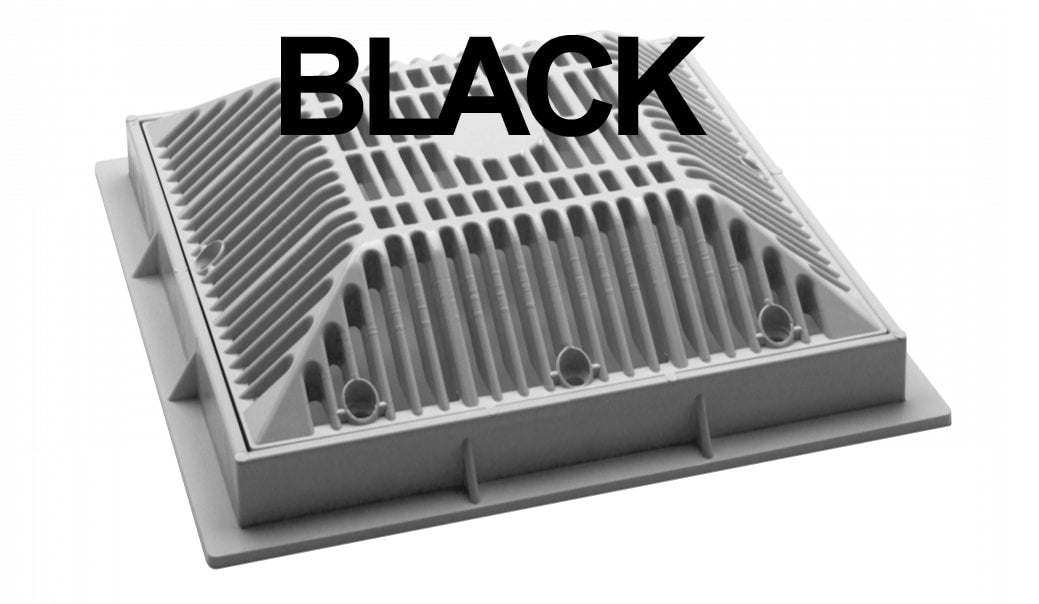 Waterway Plastics Drain Grate and Frame, 9" x 9", Replacement | 640-4791 V