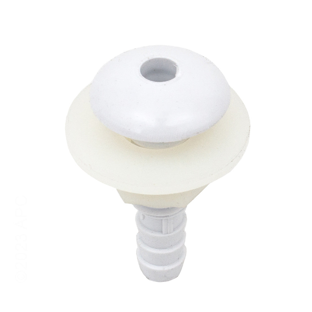 Waterway Plastics Air Injector Barb Button, 1/4", White | 670-2130