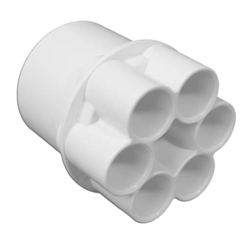 672-4130 WaterwayManifold 2" Slip x (6) 1/2" Slip Ports