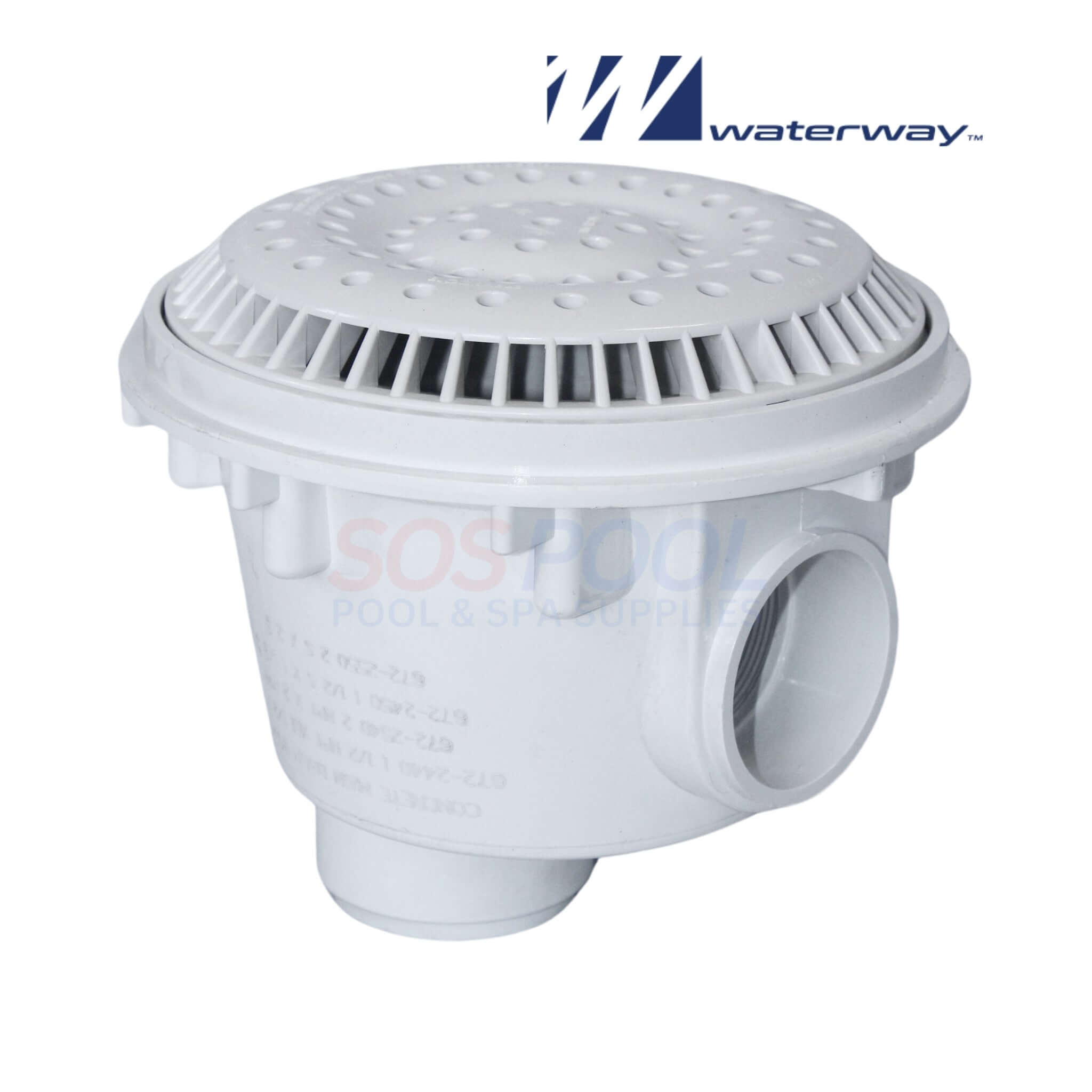 Waterway Anti-Vortex Main Drain for Concrete Pools | 8" | White | 640-2520V