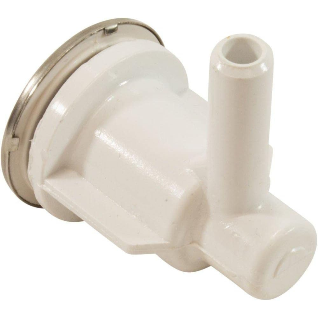 Waterway Plastics Ozone Air Injector, 3/8" Barb, Stainless Escutcheon | 670-2550