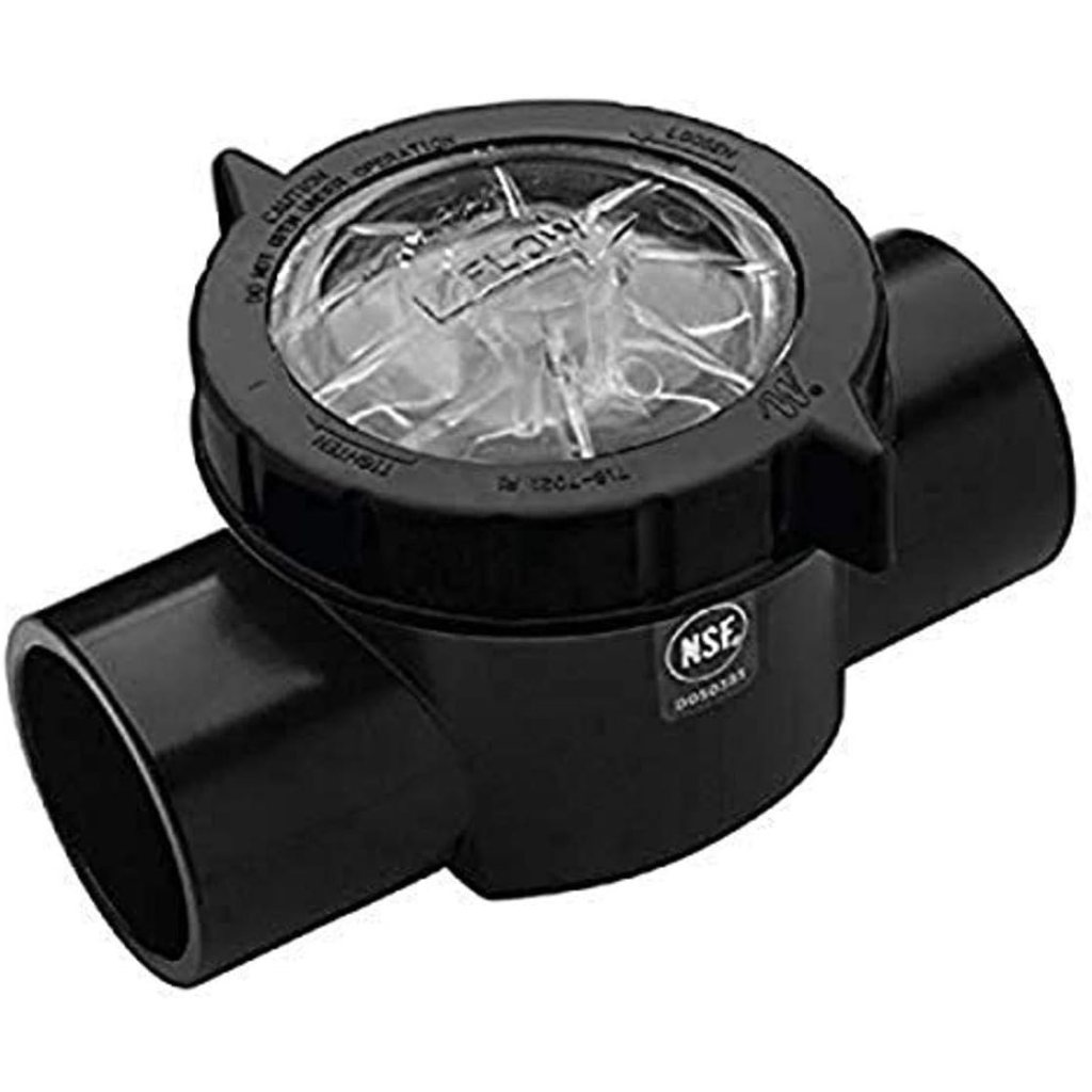 Waterway Plastics Swing Check Valve, Straight, 1-1/2" Slip x Spigot | 600-7030