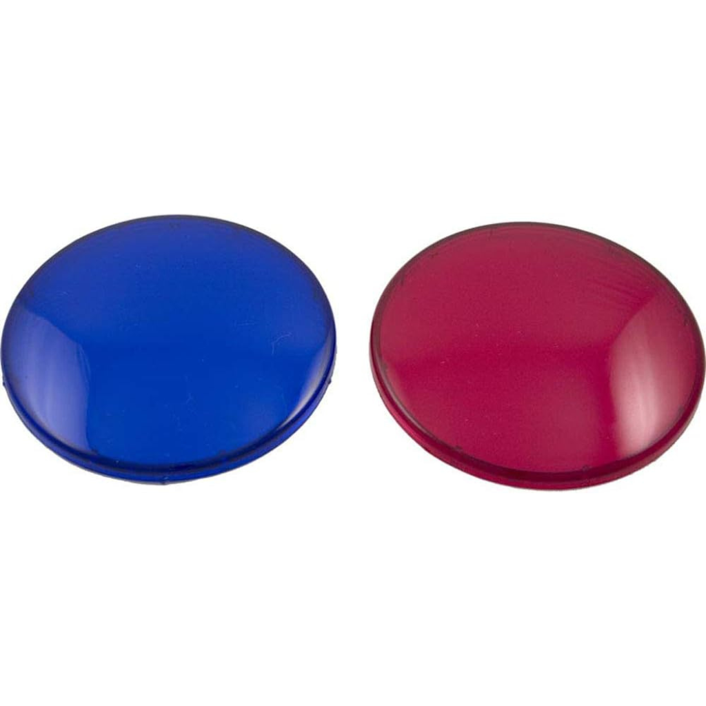 Waterway Plastics Red and Blue Light Lens Set | 630-0005