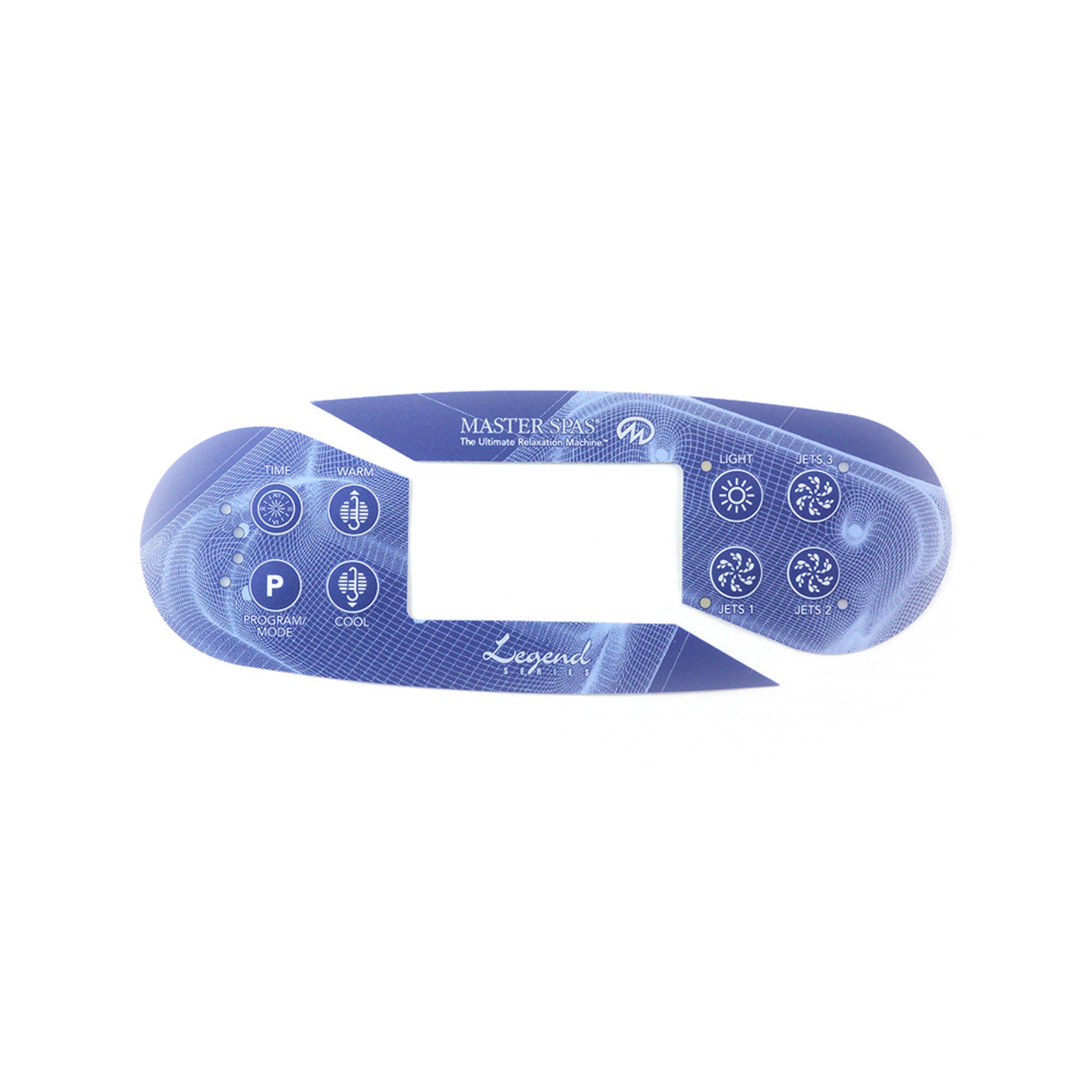 8 Button Master Spa MP700 Keypad Overlay X509009