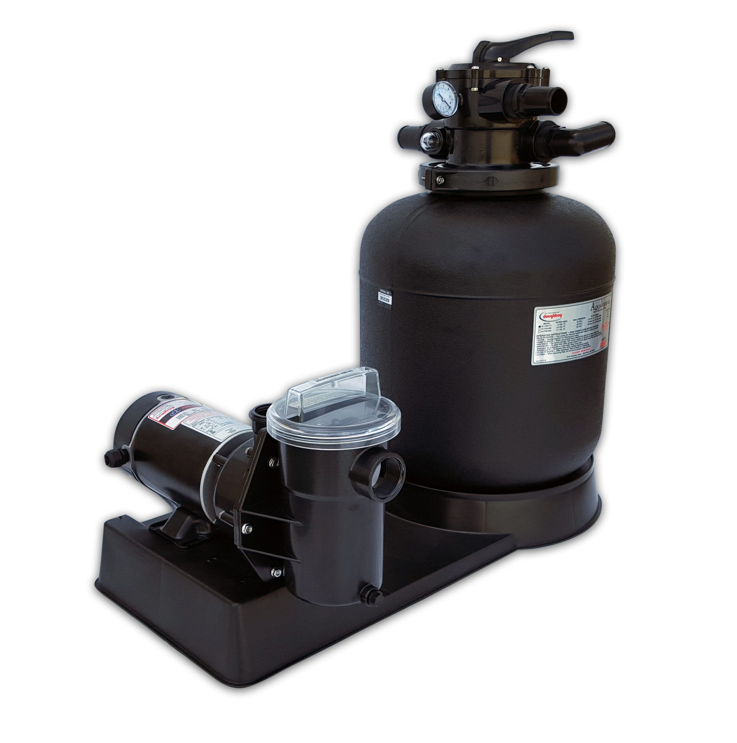 Embassy 17" Filter Combo with 1.5 HP Pump