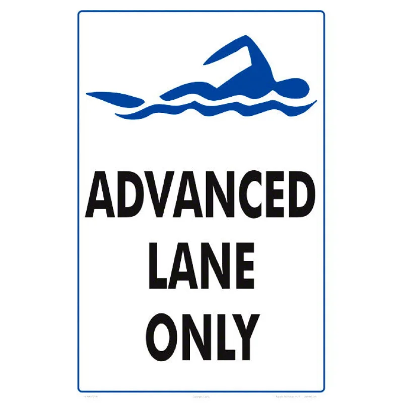 Advance Lane Only Sign - 12 x 18 Inches on Heavy-Duty Aluminum