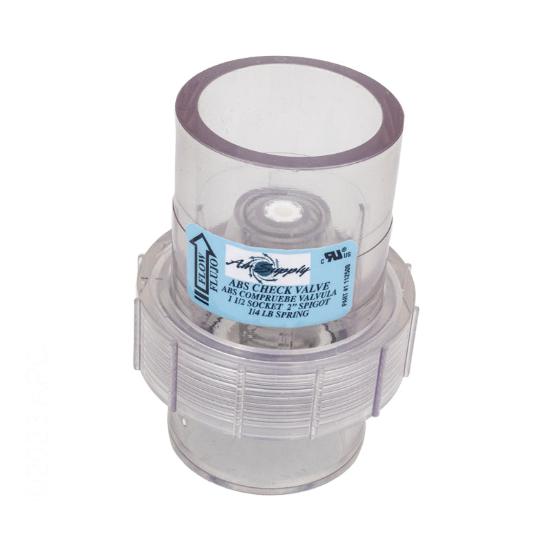 Air Supply 1/4 lb Spring Check Valve 1.5" x 2" AS5001100