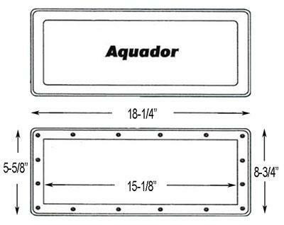 Aquador IG Wide Mouth Skimmer Winterizing Faceplate