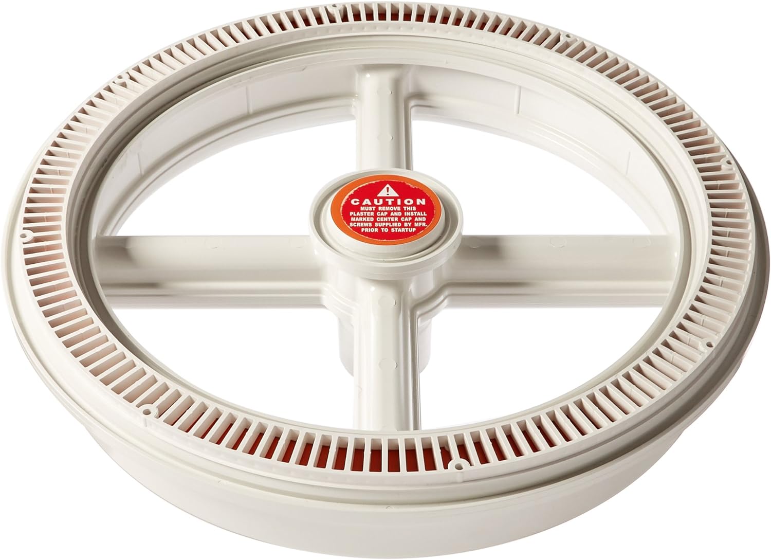 AquaStar 20" Full Circle Suction Cover with One-Port Sump White