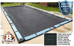 Arctic Armor Rugged Mesh Winter Inground Cover for 18x36 Rectangle Pool