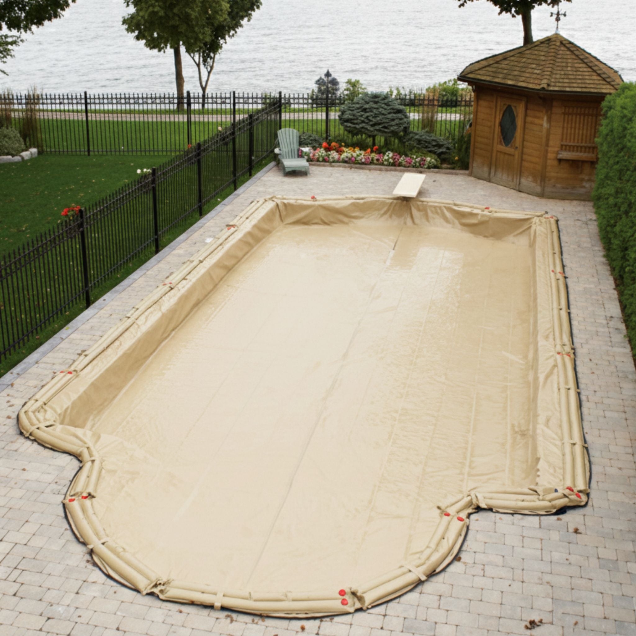 20-Year HPI Armor Kote Winter Pool Cover for 12' x 20' Rectangle Pools (Cover Size: 17' x 25') Made In America