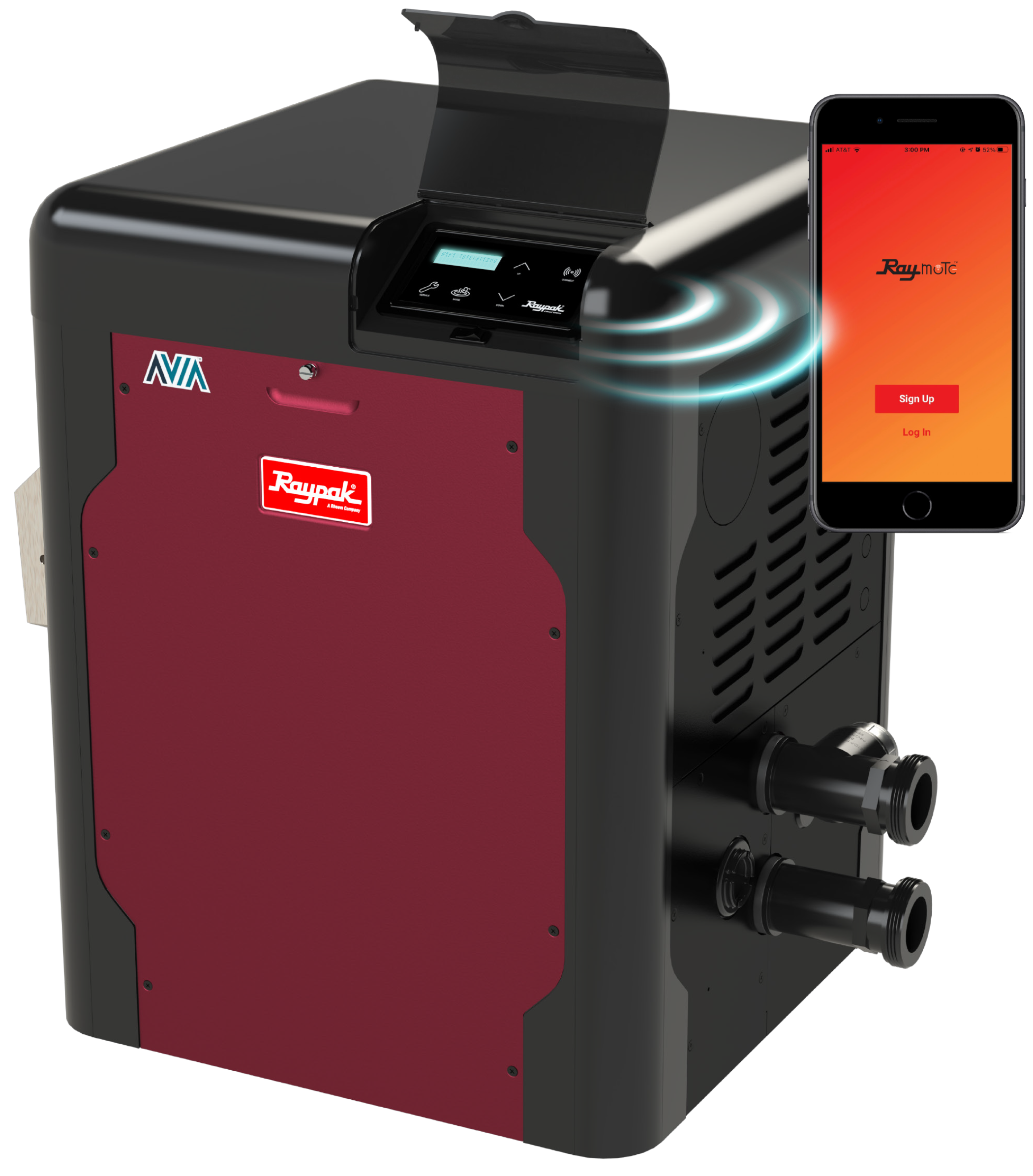 Raypak Avia 264A Natural Gas Low NOx Pool and Spa Heater