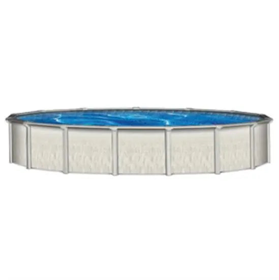Barbados 33' Round 52" Steel Pool with 7.5" Top Seat