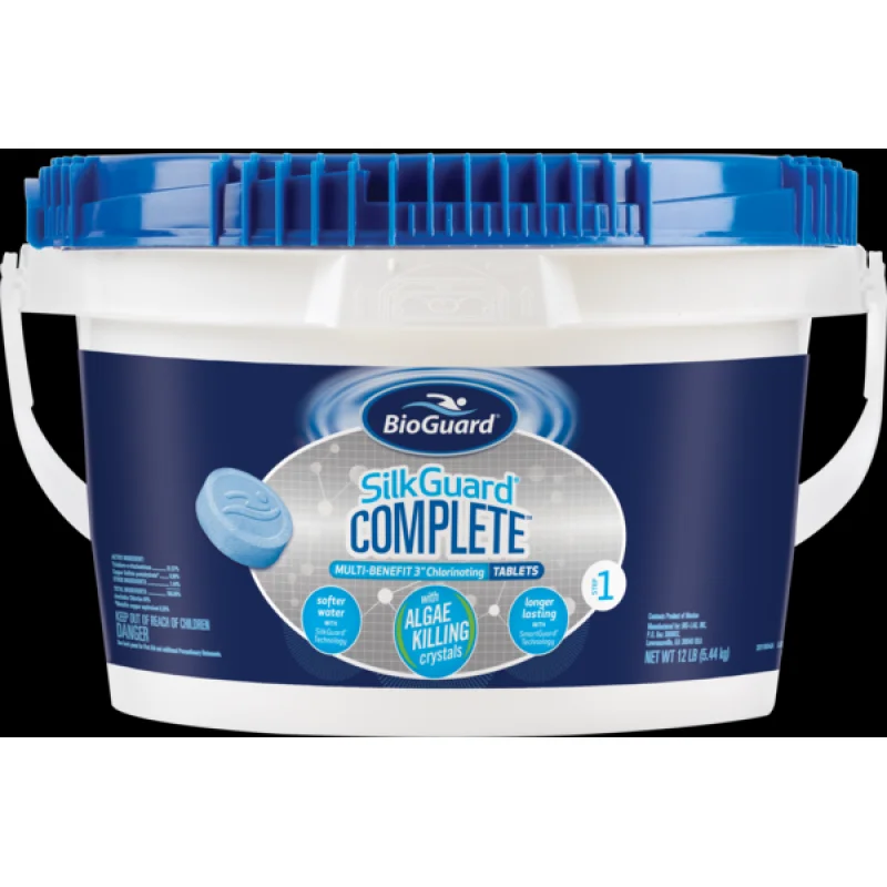 Bioguard SilkGuard Complete 3" Tablets, Pool Sanitizer, 12# Bucket