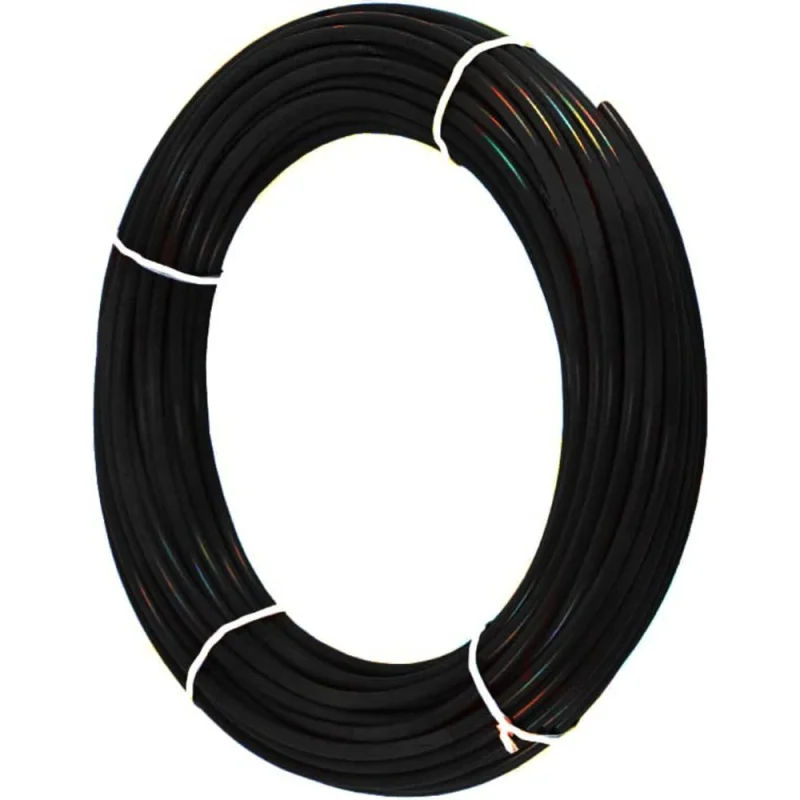 Black 3/8" OD LLDPE Polyethylene Tubing