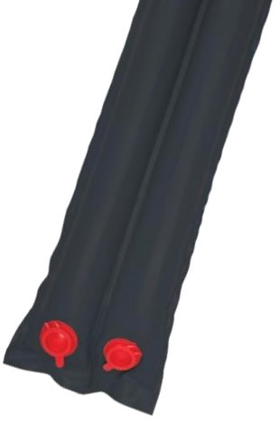 PoolTux 1' x 8' Black Dual Water Tube, 20 Gauge
