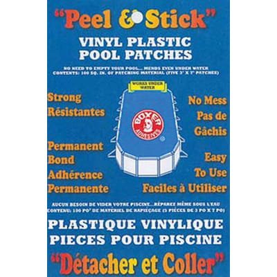 Boxer Adhesives Peel-and-Stick Vinyl Pool Patch Kit | 10