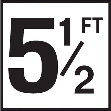 Inlays 5-1/2 with FT 6x6 Tile, 4" Numbers, Smooth (Waterline), Depth Marker