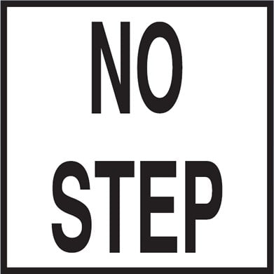 Inlays No Step 6x6 Tile, 2" Letters, Smooth (Waterline)