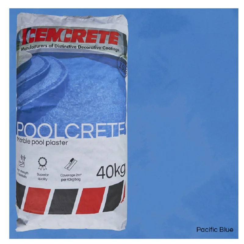 Cemcrete Pool Plaster Pacific Blue 40kg