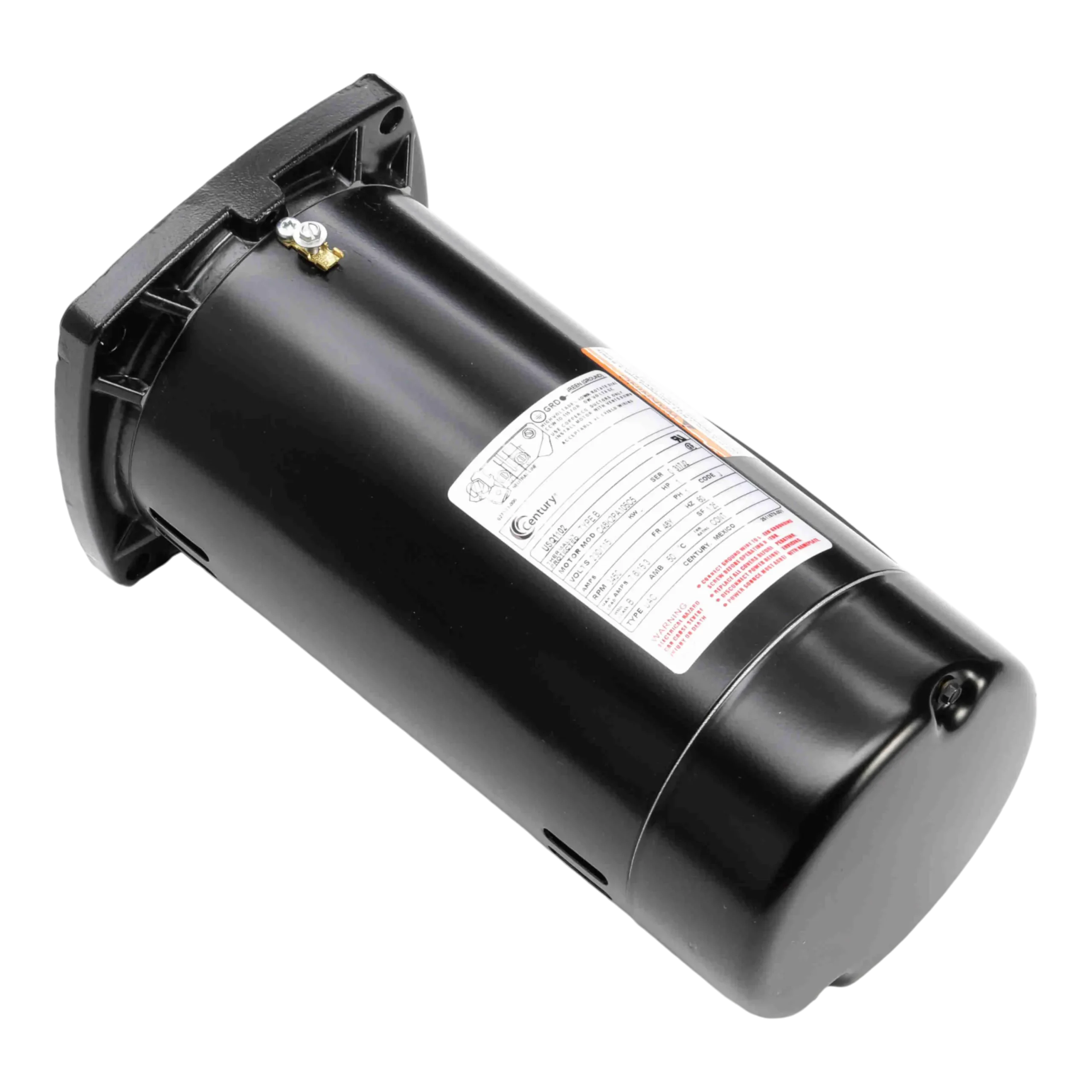 Century USQ1102 1 HP Pump Motor, Square Flange, 115/230 Volts