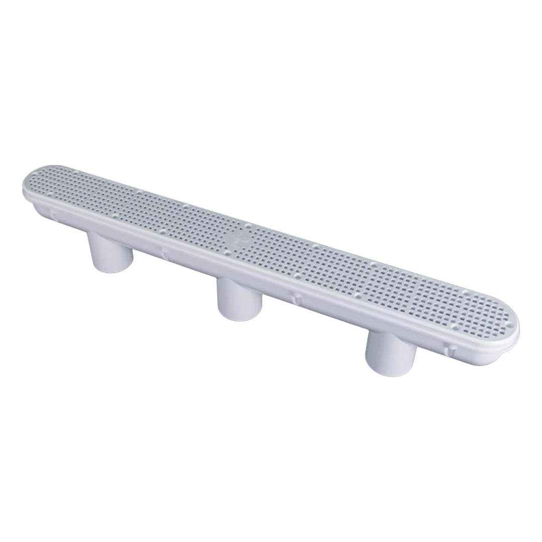 32" White VGB Unblockable Channel Main Drain and Sump