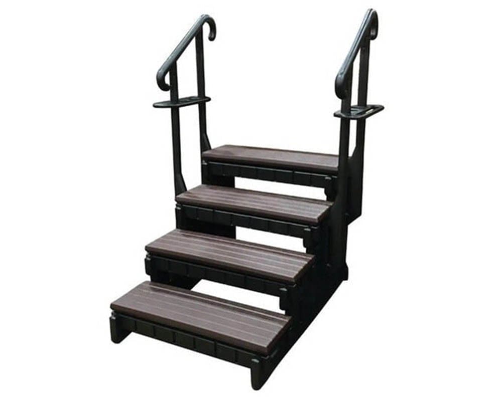 Confer Signature 4-Step Treaded Spa Steps with Handrails