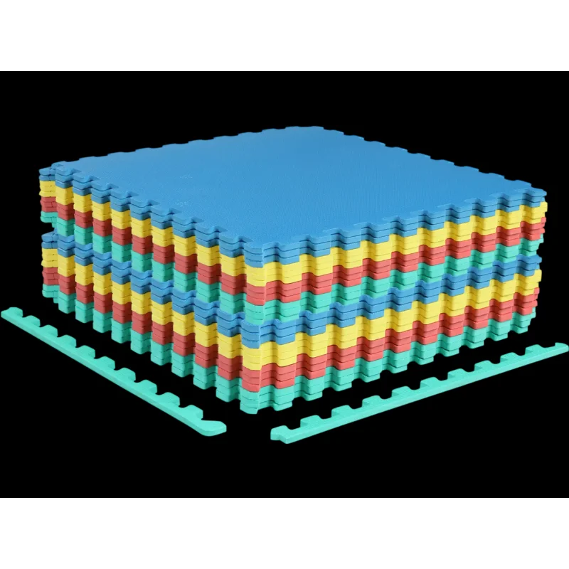 Costway 24 Pack Non-Slip Interlocking EVA Foam Floor Tiles 40951541 New Multicolor