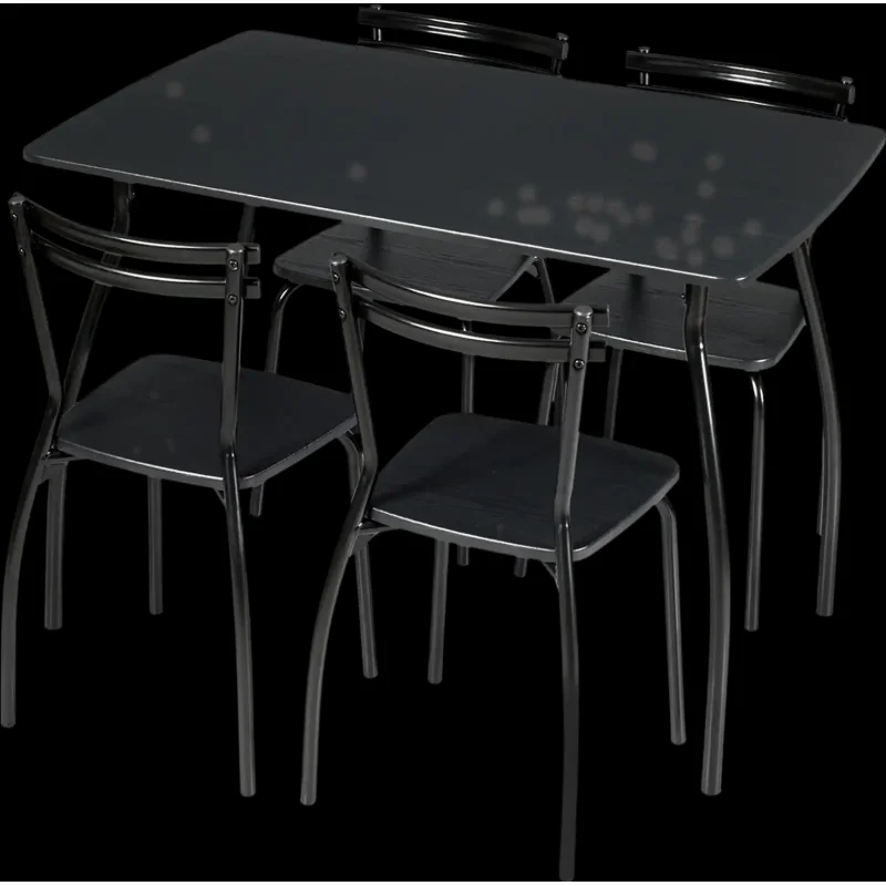 Costway 5-Pc Dining Table Set w/ 4 Chairs Backrests 20719385 New