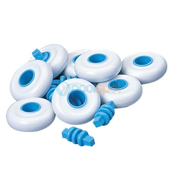 Vac Head Wheel Set (set of 8) - suits Aussie Gold / Swimsafe / Magnor vac heads