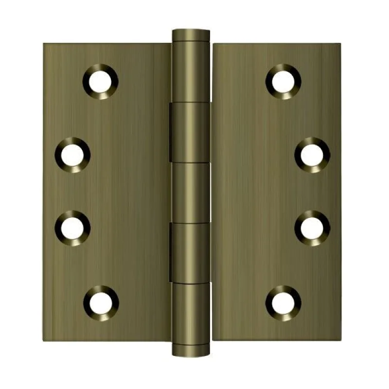 Deltana DSB45 Square Hinge 4x4 Antique Brass