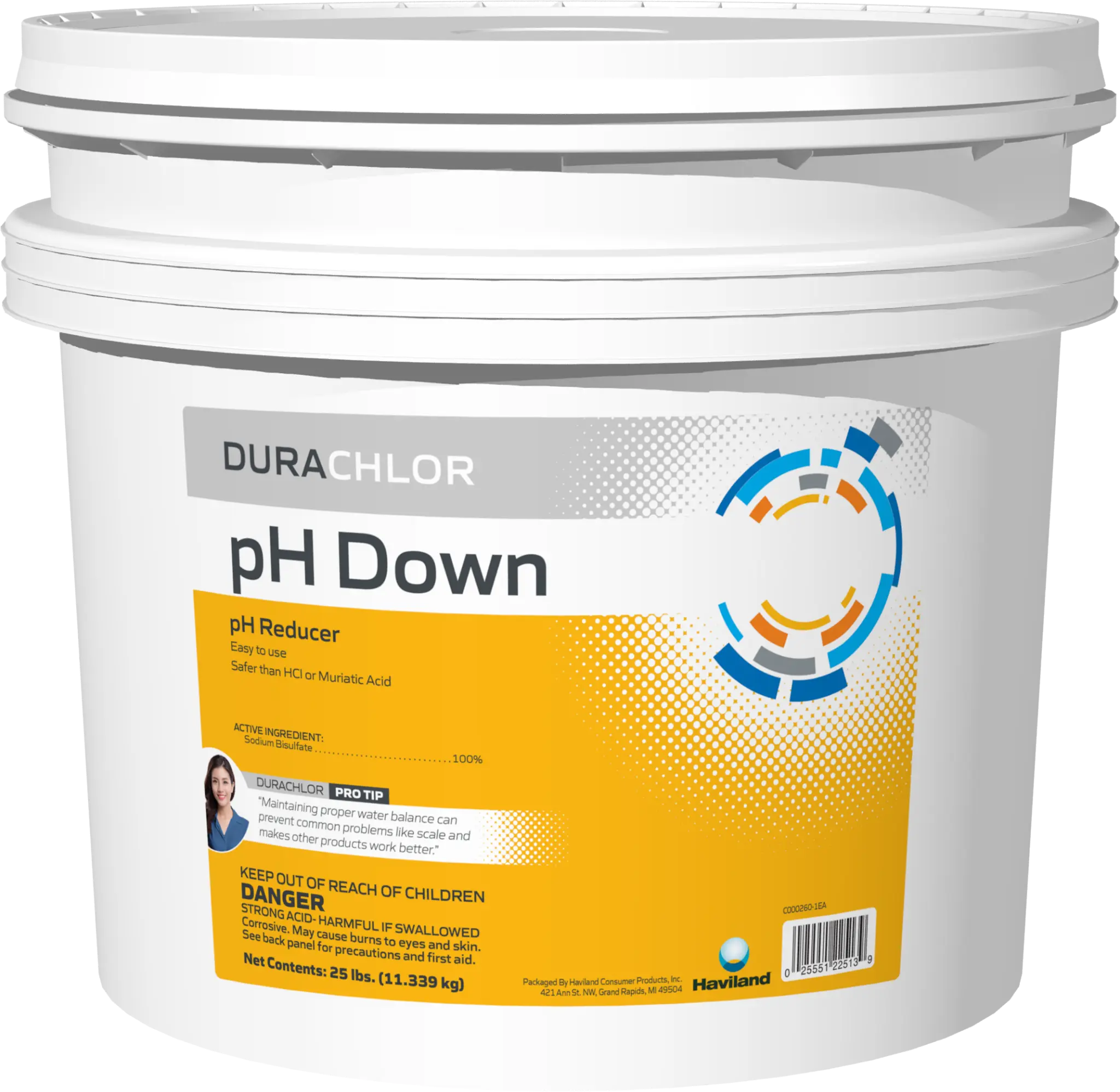 Haviland DuraChlor pH Down 25 lb Granular Pool pH Reducer (C002599-PL25)
