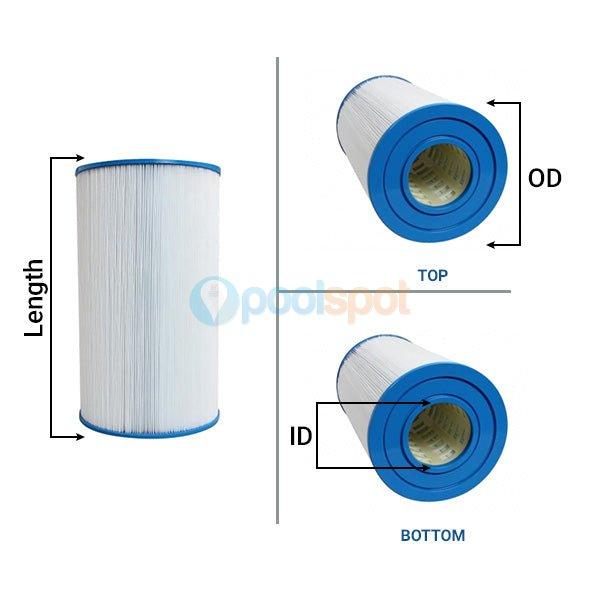 Filter Element, Generic, to suit Davey Easy Clear EC1000 / EC1750 / Crystal Clear CC1000 / CC1750 / Spa-Quip CF1000 / CF1750