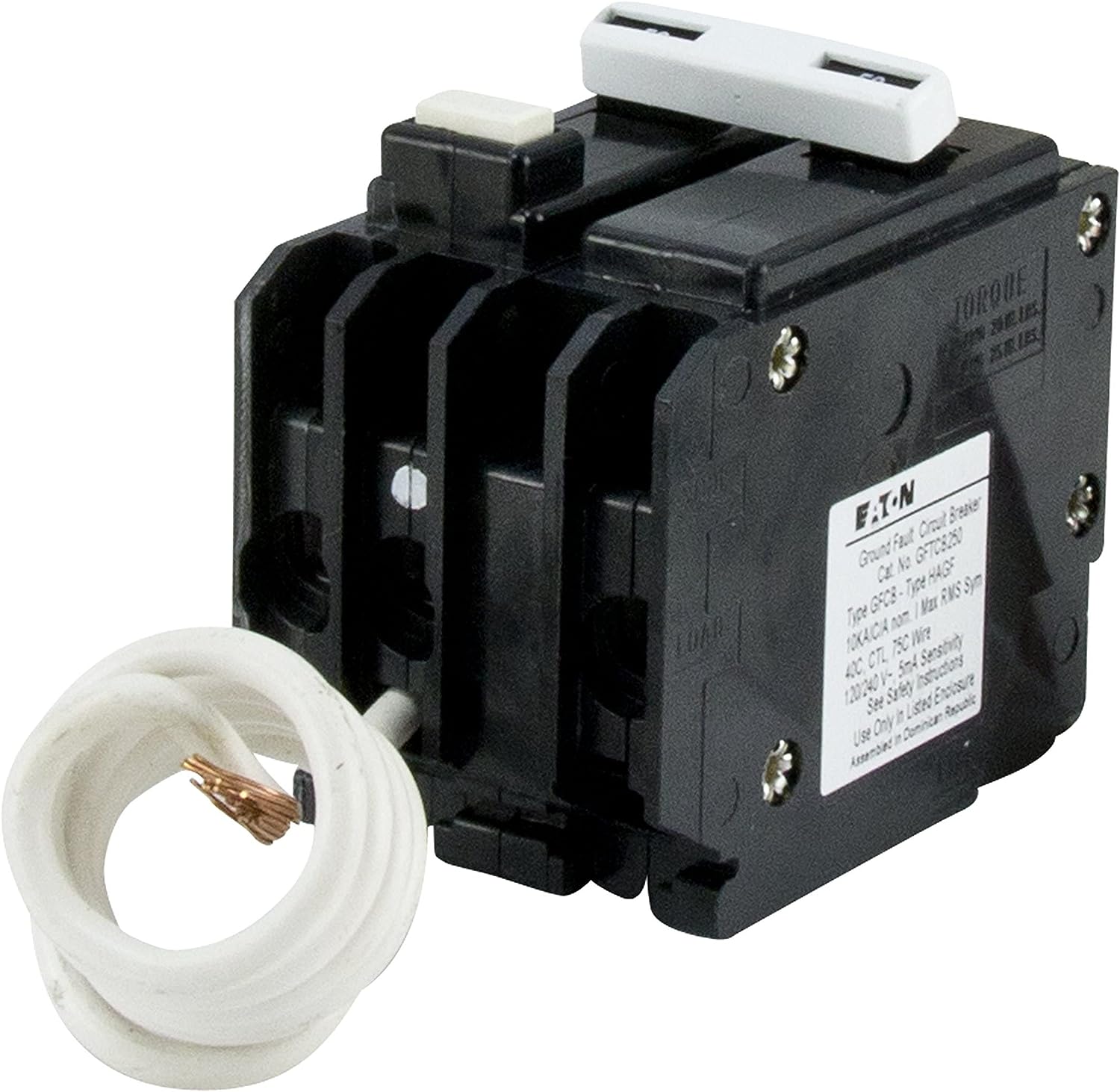 Eaton 2-Pole Self-Test Breaker 50A 240V