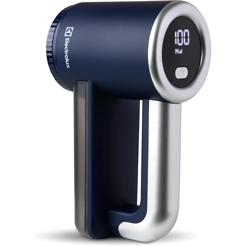 Electrolux Rechargeable Fabric Shaver | 3-Speed Lint Remover for Clothes & Furniture | Eliminates Fuzz & Pilling | Electric Lint Shaver with LED Display & Type-C Fast Charging Port - Blue