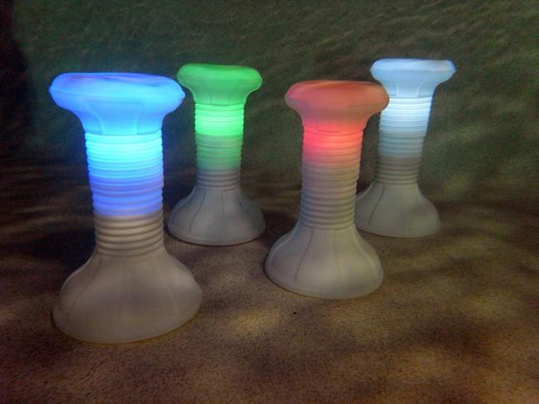 The Pool Stool LED with LED Color Changing Light