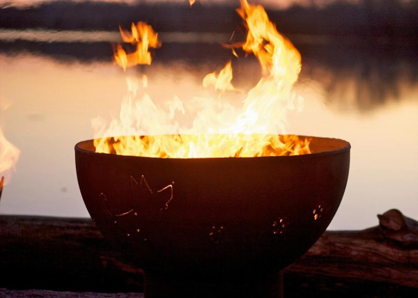 Funky Dog Fire Pit by Fire Pit Art