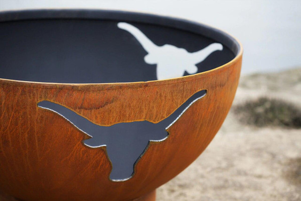 Longhorn Fire Pit by Fire Pit Art