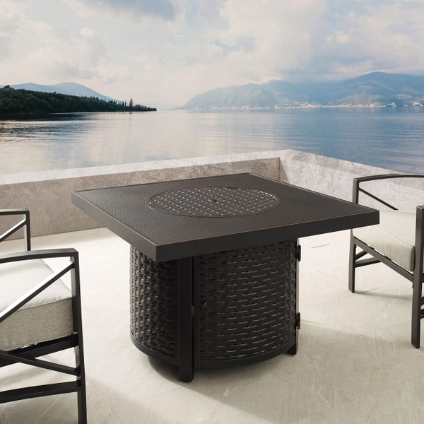 Dalton Square Aluminum LPG/NG Fire Pit