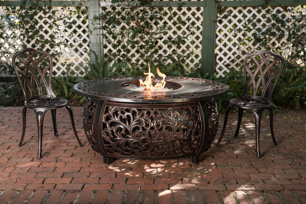 Toulon Oval Aluminum LPG Fire Pit